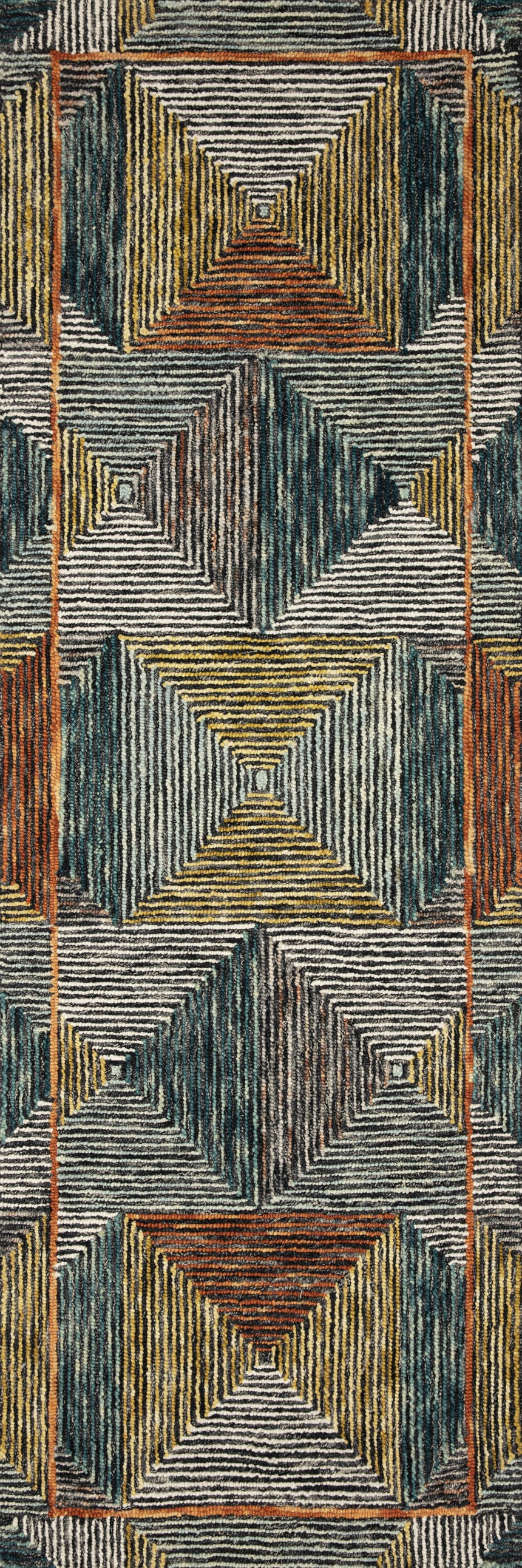 Spectrum Rug 01 | Lagoon / Spice