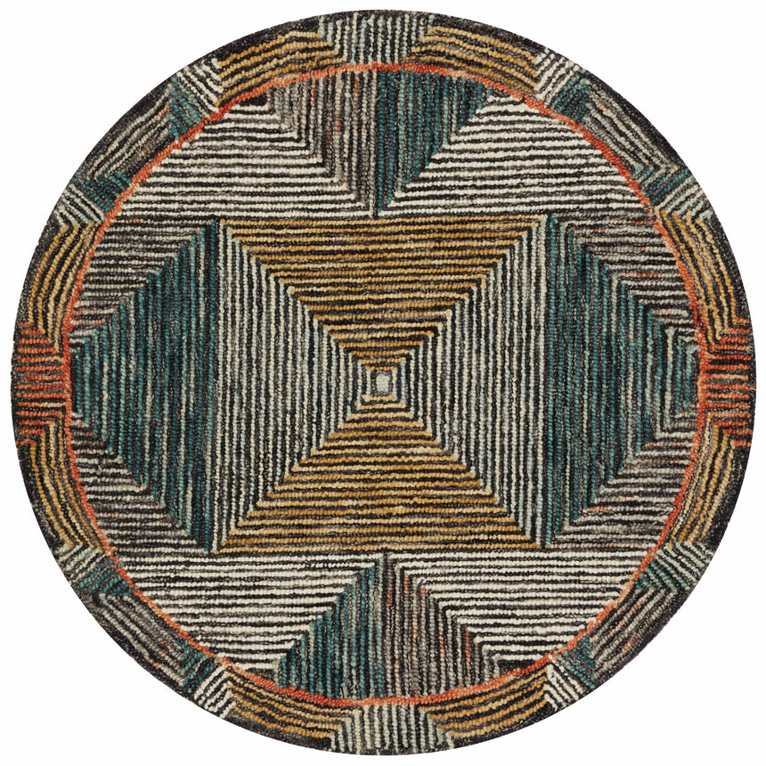 Spectrum Rug 01 | Lagoon / Spice