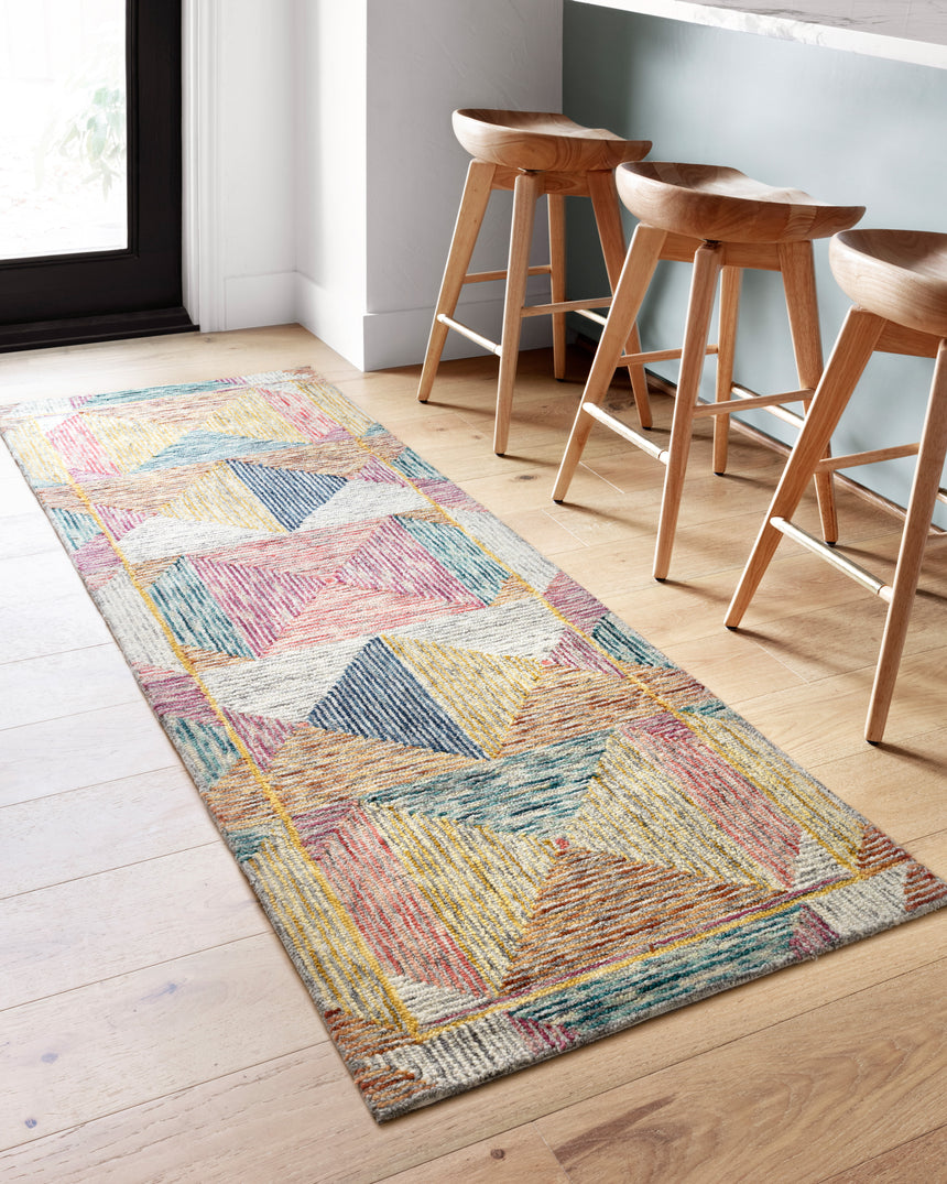 Spectrum Rug 01 | Silver / Fiesta