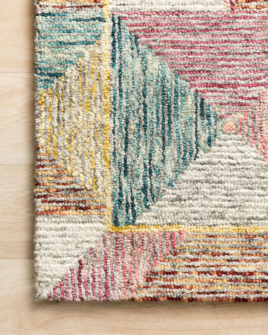 Spectrum Rug 01 | Silver / Fiesta
