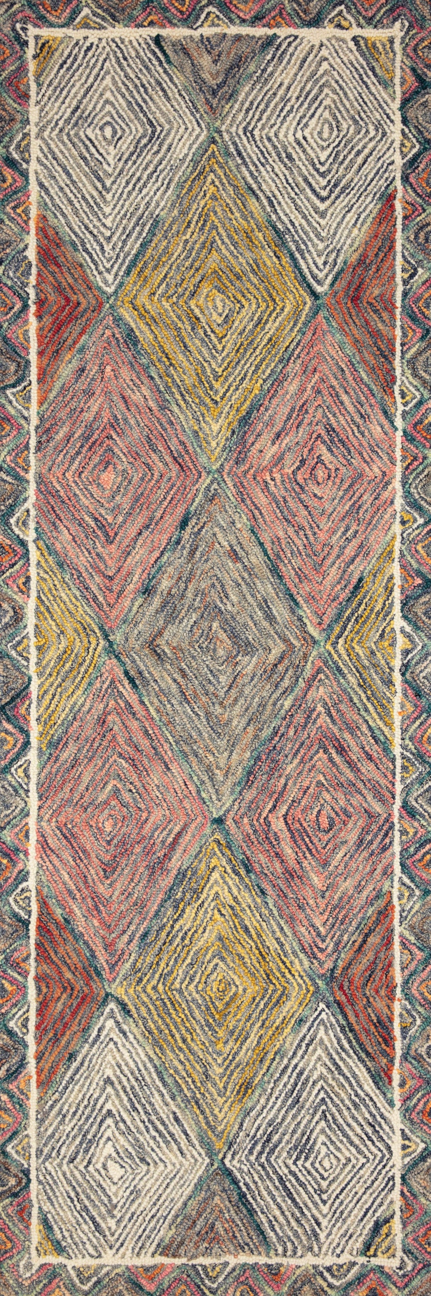 Spectrum Rug 02 | Turquoise / Fiesta