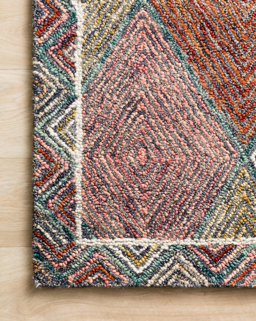 Spectrum Rug 02 | Turquoise / Fiesta
