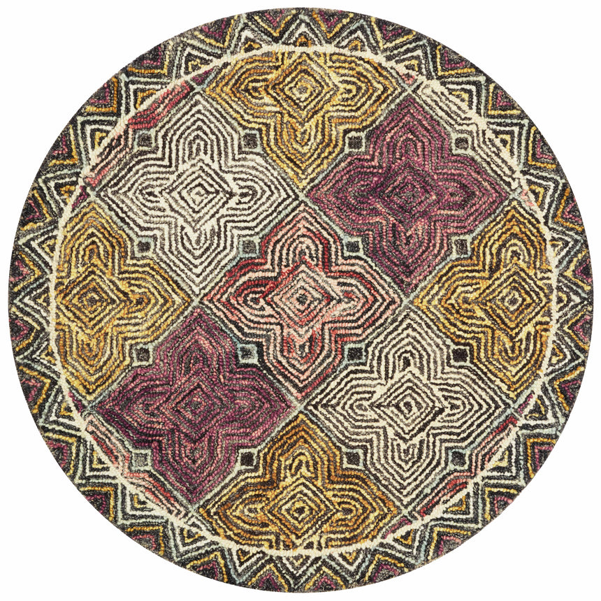 Spectrum Rug 03 | Charcoal / Multi