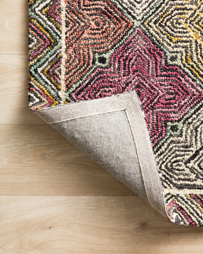 Spectrum Rug 03 | Charcoal / Multi
