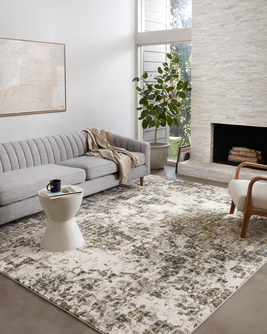 Spirit Rug 01 | Pewter / Olive