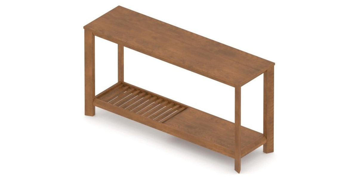 Canadel Accent Sofa Table 1660 TM in Oak Washed Birch with Matte Finish, view from above
