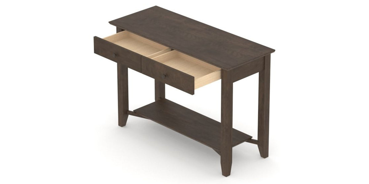 Canadel Accent Sofa Table 1846 in 29 Hazelnut Washed, view from above