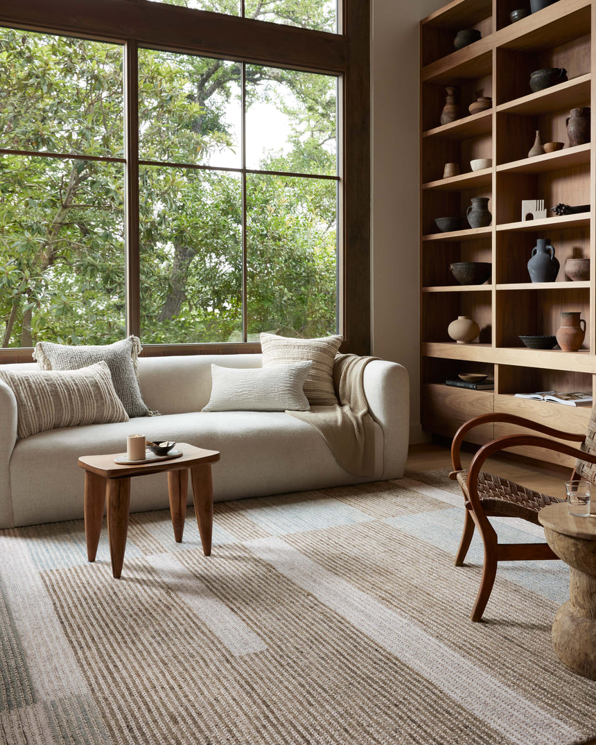 Stiles Rug 02 | Tobacco / Lagoon