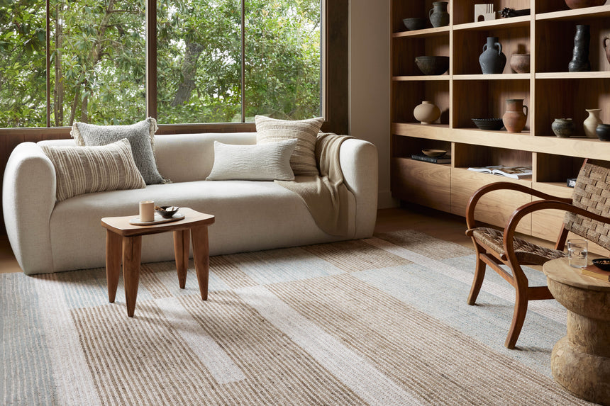 Stiles Rug 02 | Tobacco / Lagoon