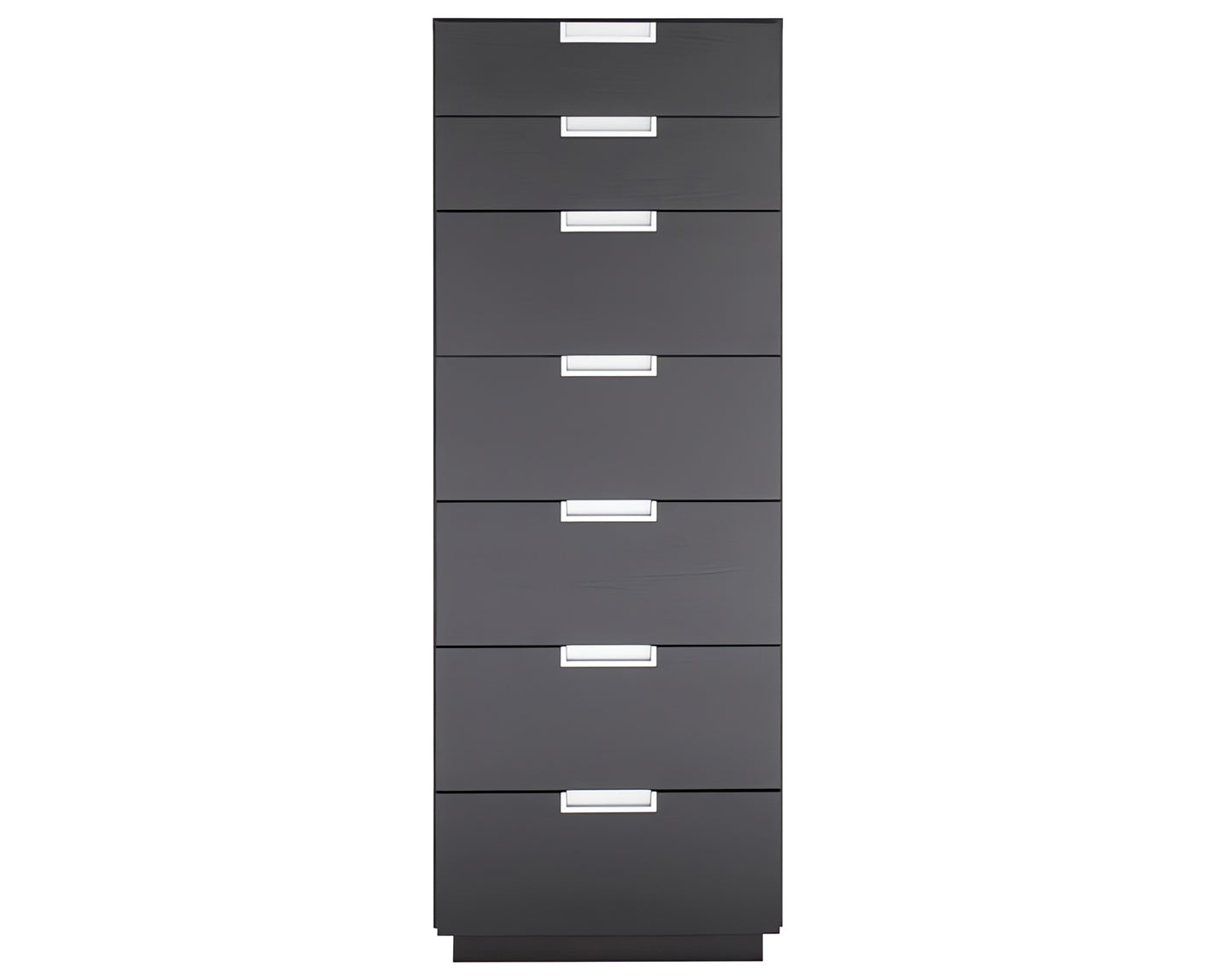 Carbon on Oak with Brushed Nickel Handles | Mobican Stella Narrow Chest | Valley Ridge Furniture
