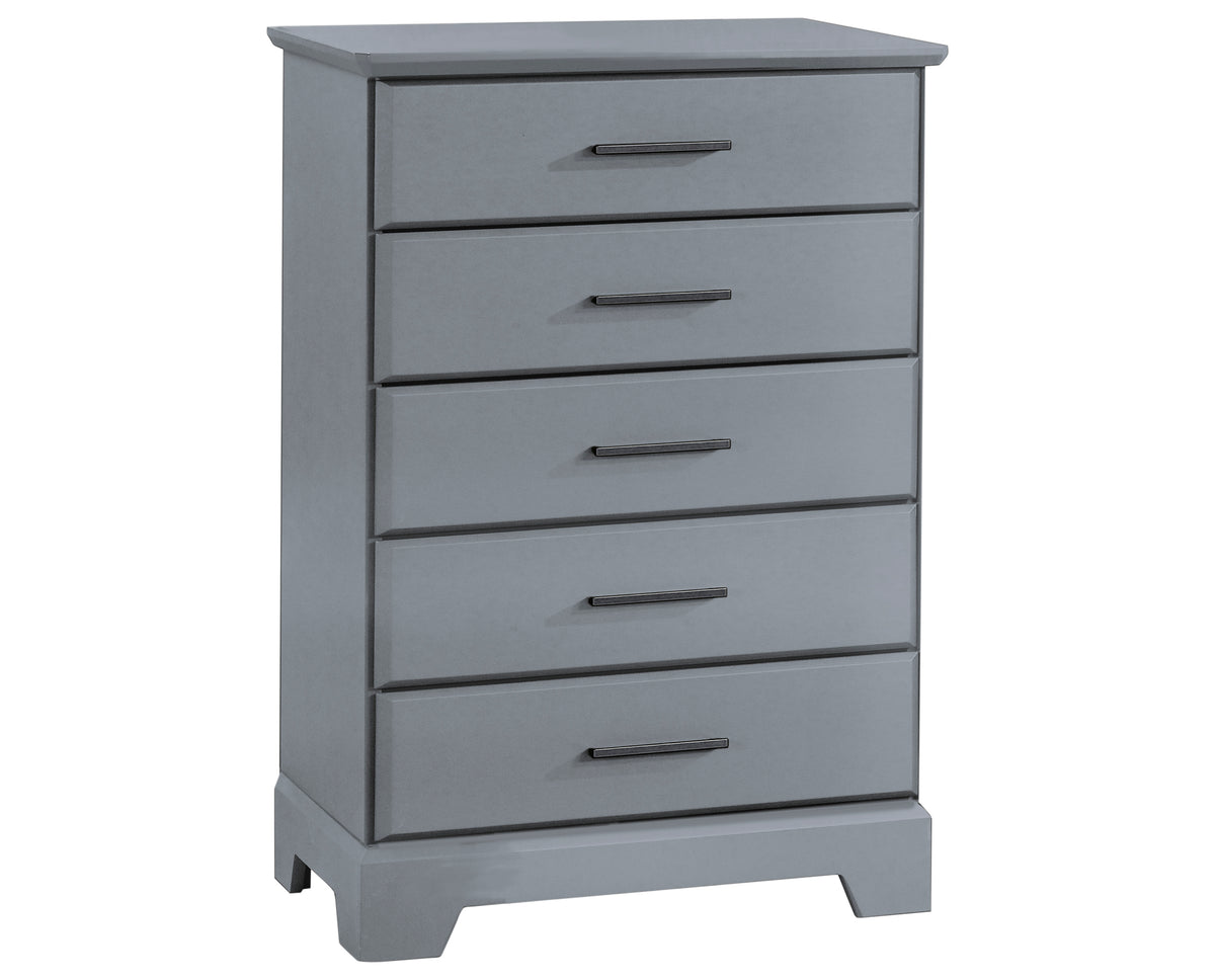 Elephant Grey Birch | Taylor 5 Drawer Dresser | Valley Ridge Furniture