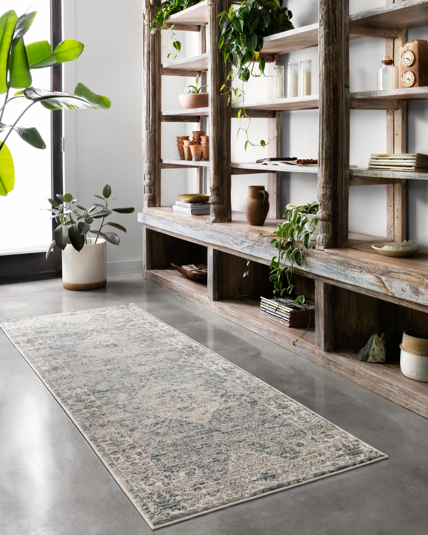 Teagan Rug 04 | Sky / Natural