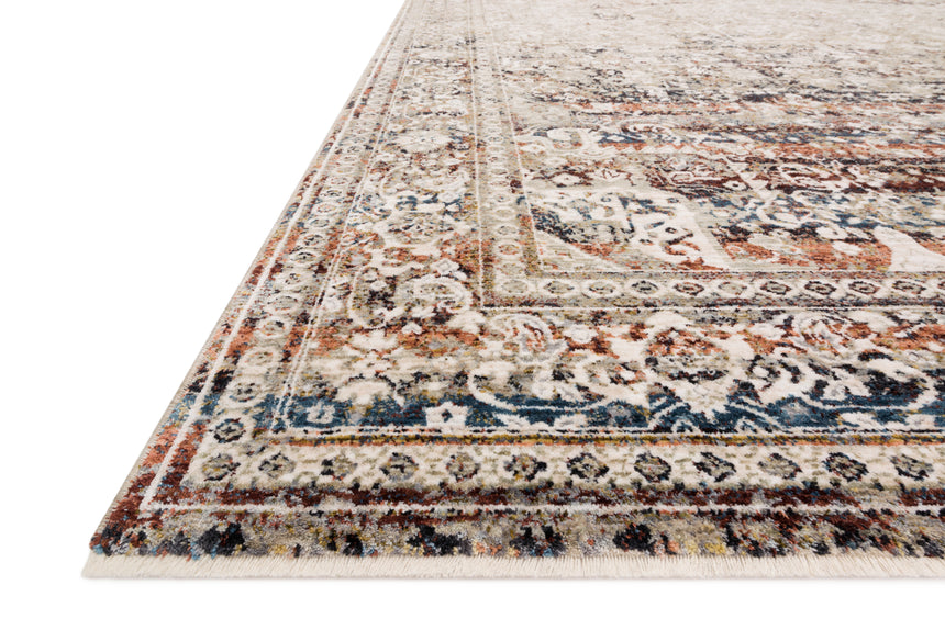 Theia Rug 05 | Taupe / Brick