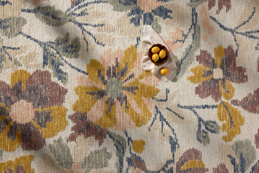 Tilly Rug 03 | Bone / Multi