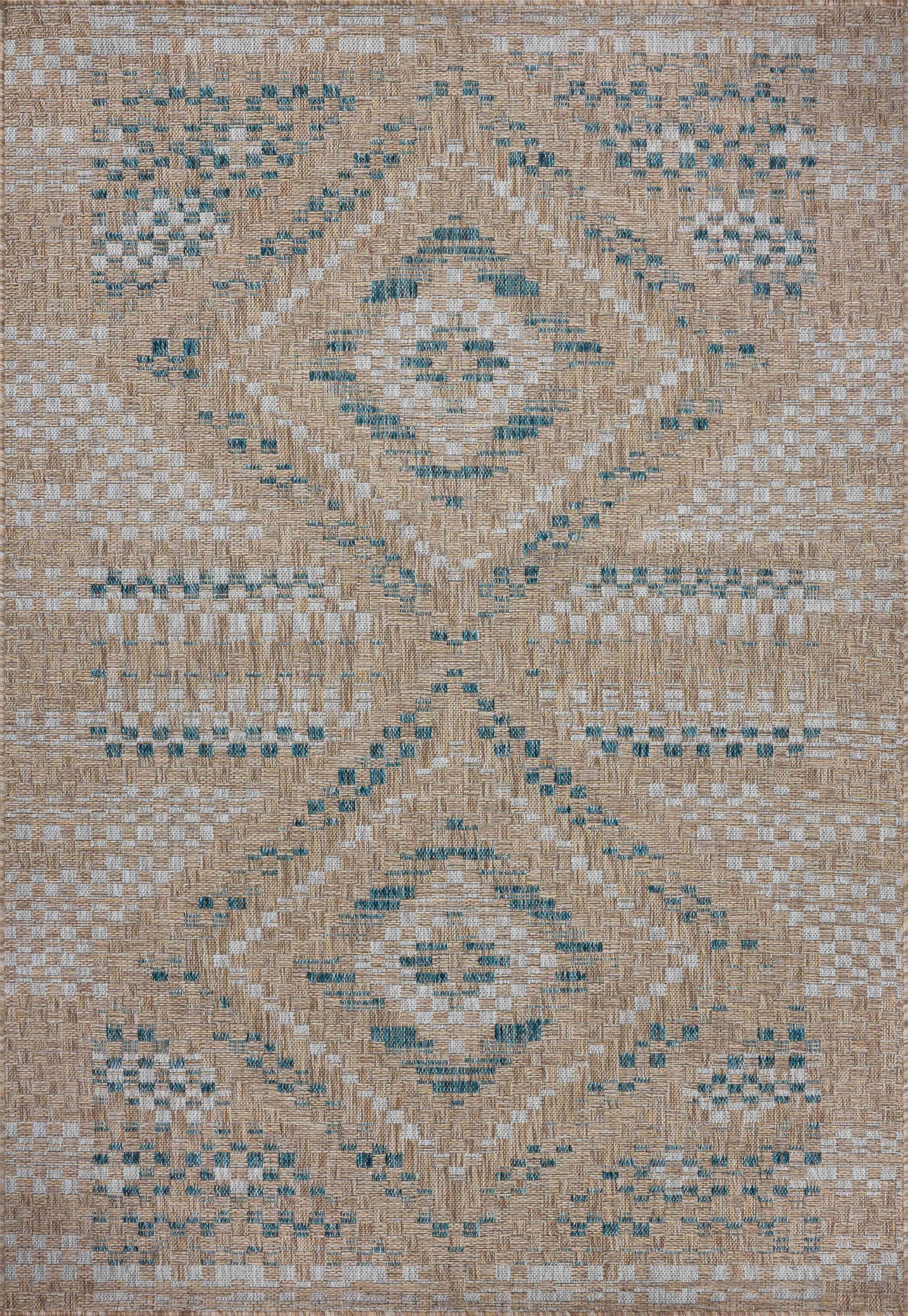 Topanga Rug 04 | Natural / Aqua