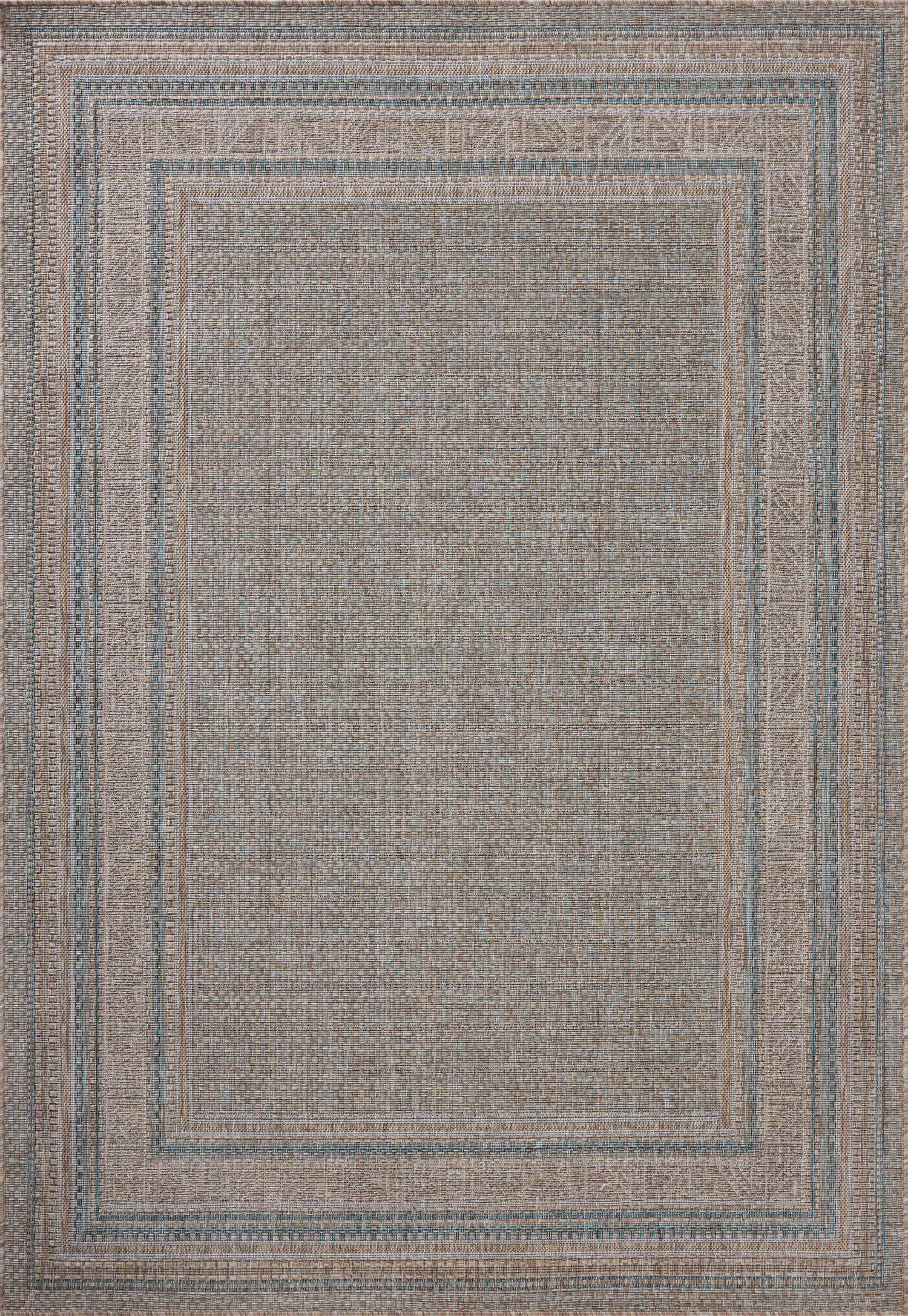 Topanga Rug 05 | Natural / Teal
