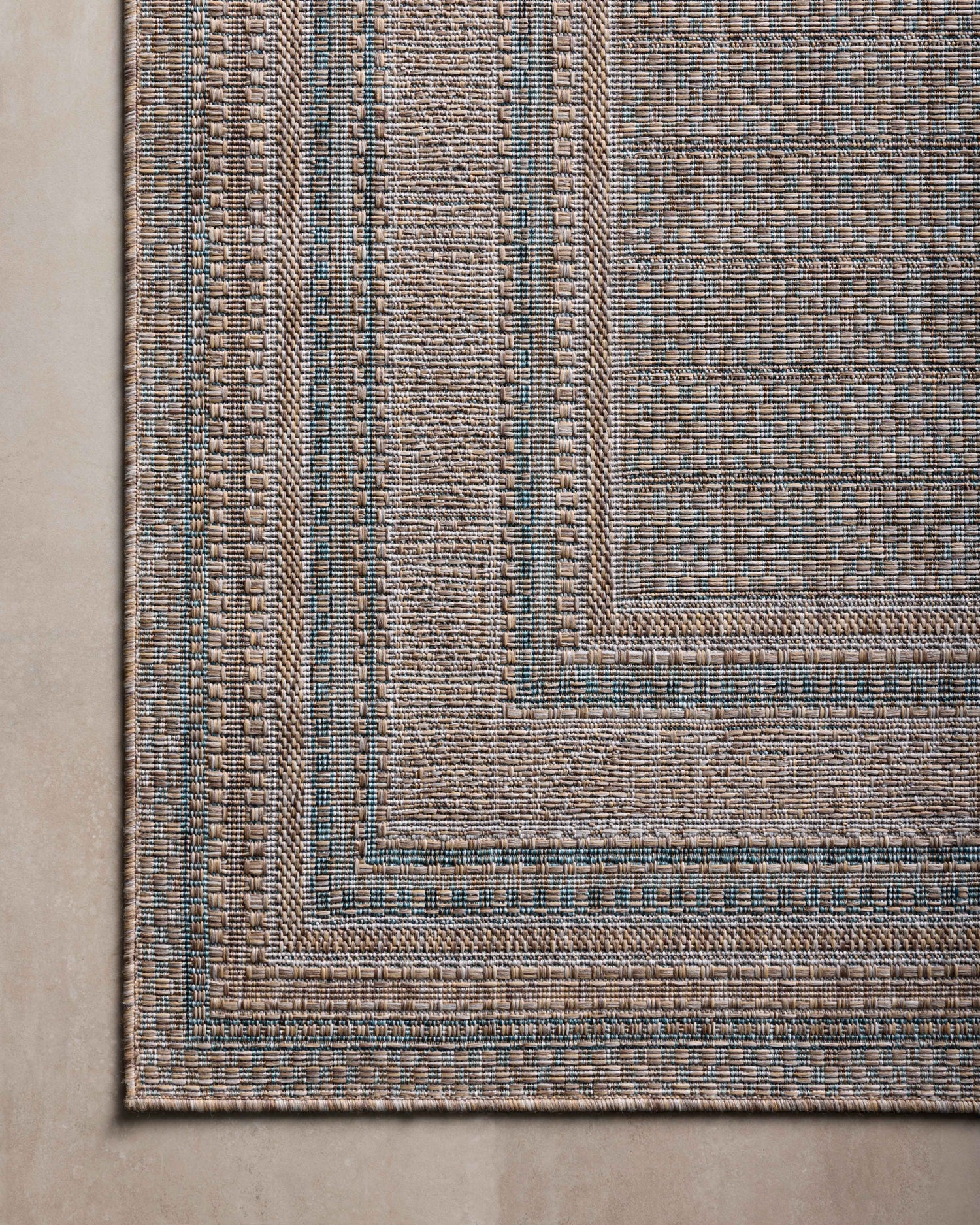 Topanga Rug 05 | Natural / Teal
