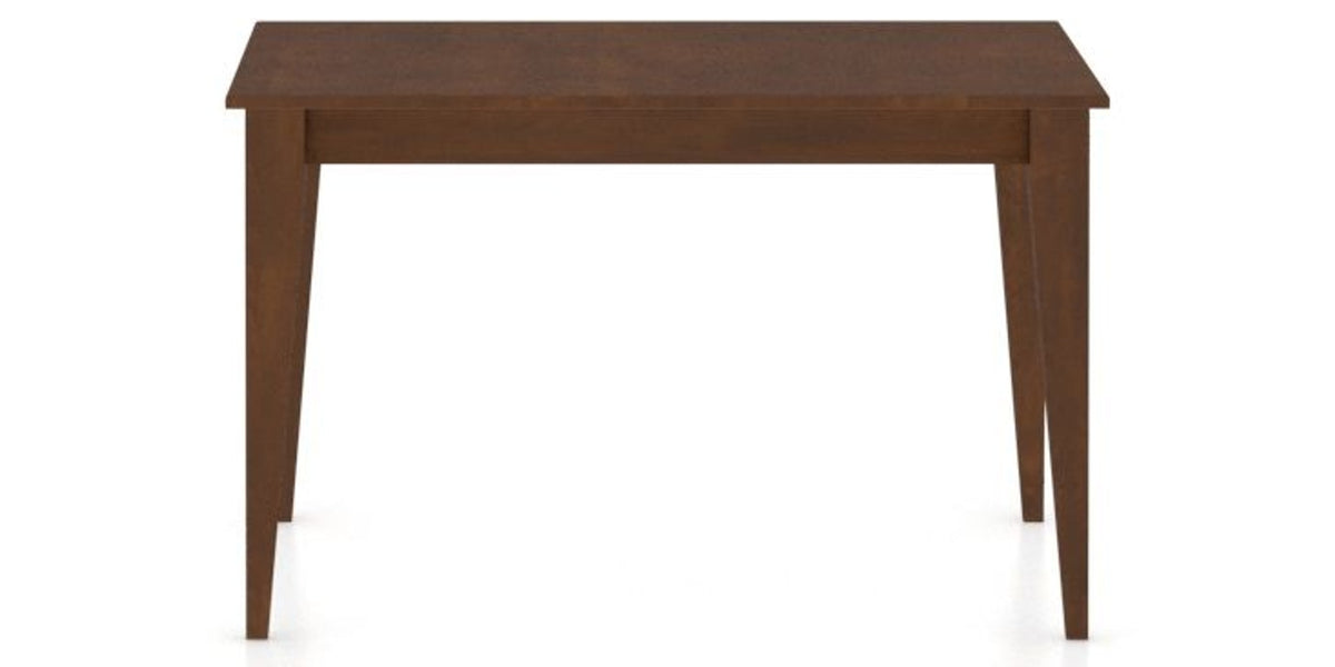 Canadel Pik Dining Table in Cognac Washed, side view