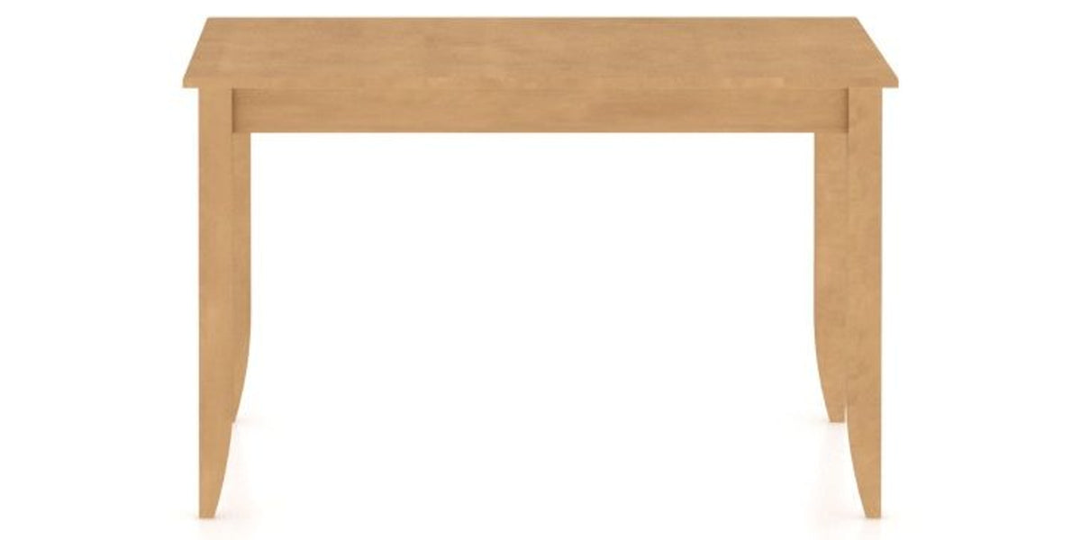 Canadel Side Cut Dining Table in Caramel Washed, side view