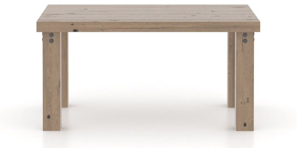 Canadel Loft Rectangular Dining Table 3860 in 25 Pecan Washed, side view
