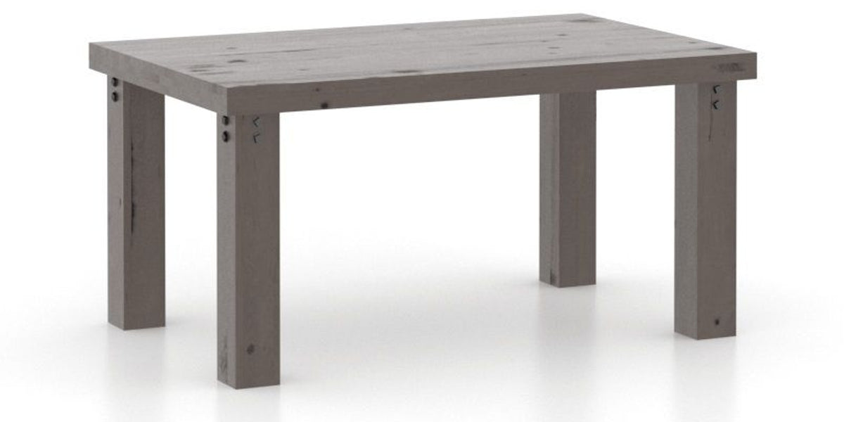 Canadel Loft Rectangular Dining Table 3860 in 29 Hazelnut Washed, three-quarter view
