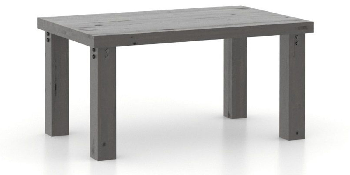 Canadel Loft Rectangular Dining Table 3860 in 59 Davy's Grey, three-quarter view