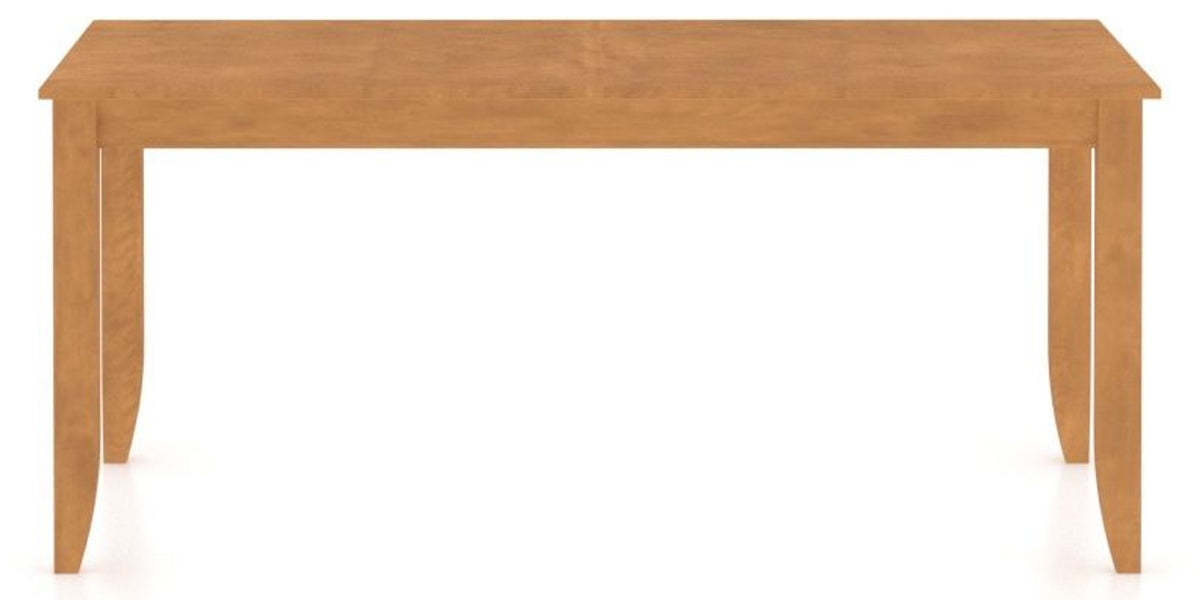 Canadel Rectangular Dining Table 3868 with EE Legs in Honey Washed, side view