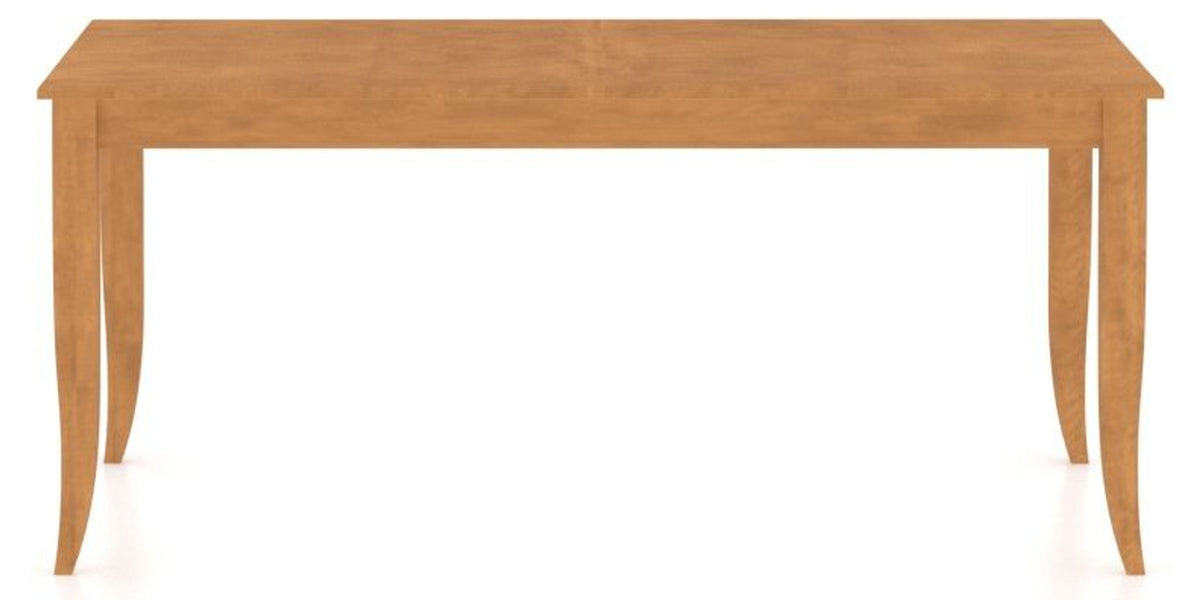 Canadel Rectangular Dining Table 3868 with NN Legs in Honey Washed, side view