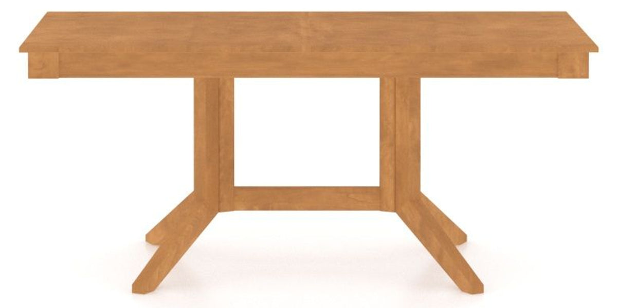 Canadel Rectangular Dining Table 3868 with XQ Base in Honey Washed, side view