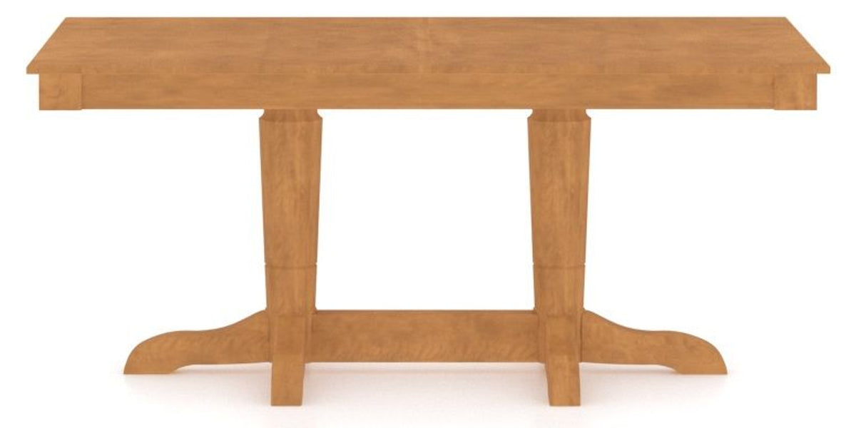 Canadel Rectangular Dining Table 3868 with YY Base in Honey Washed, side view