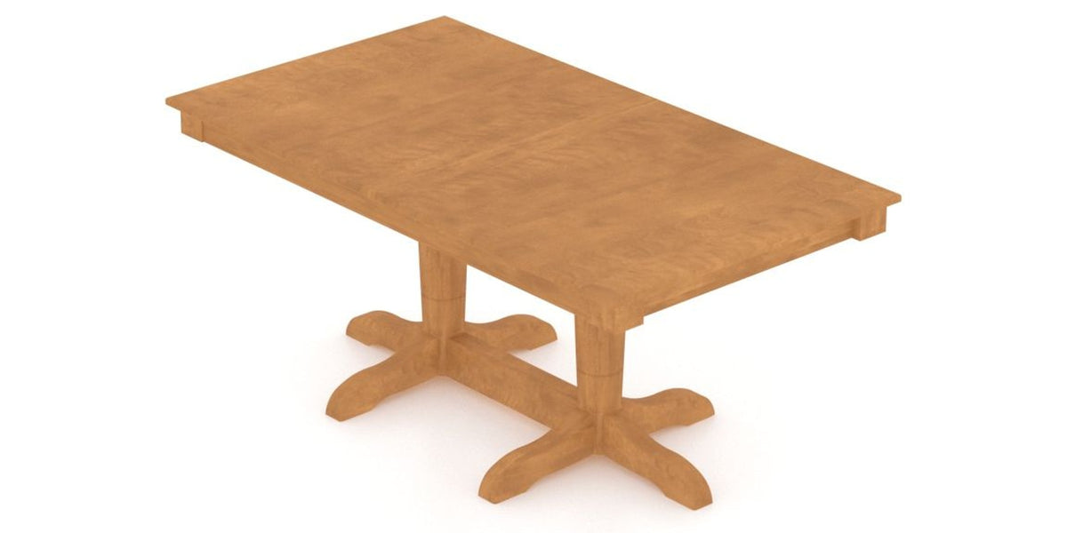 Canadel Rectangular Dining Table 3868 with YY Base in Honey Washed, view from above