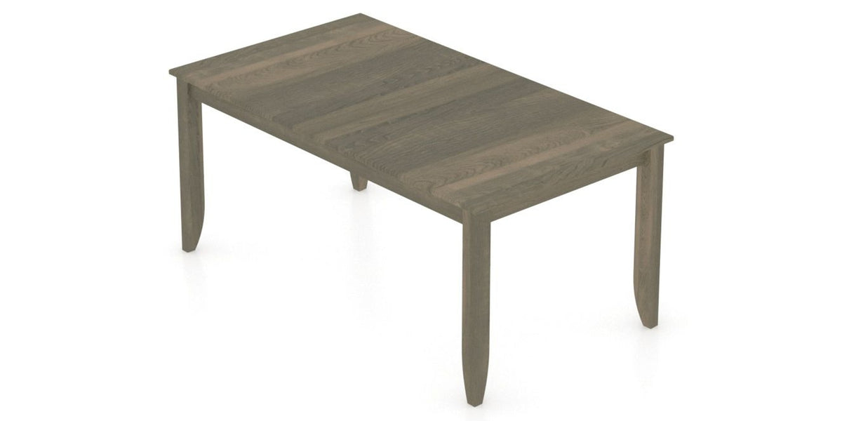 Canadel Rectangular Dining Table 3868 with EE Legs in 08 Shadow, view from above