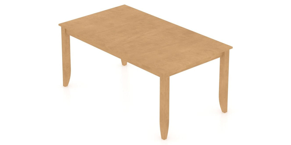 Canadel Rectangular Dining Table 3868 with EE Legs in 20 Caramel Washed, view from above