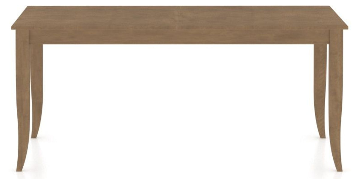 Canadel Rectangular Dining Table 3868 with NN Legs in 25 Pecan Washed, side view