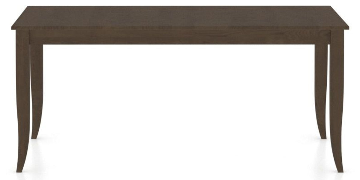 Canadel Rectangular Dining Table 3868 with NN Legs in 29 Hazelnut Washed, side view