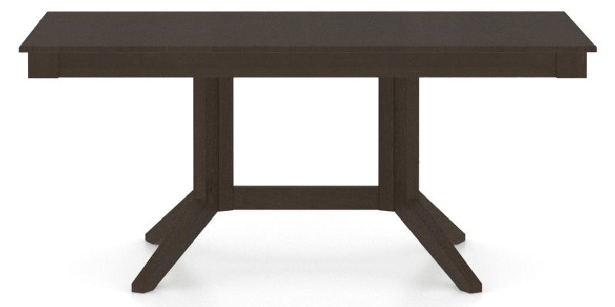 Canadel Rectangular Dining Table 3868 with XQ Base in 59 Davy's Grey, side view