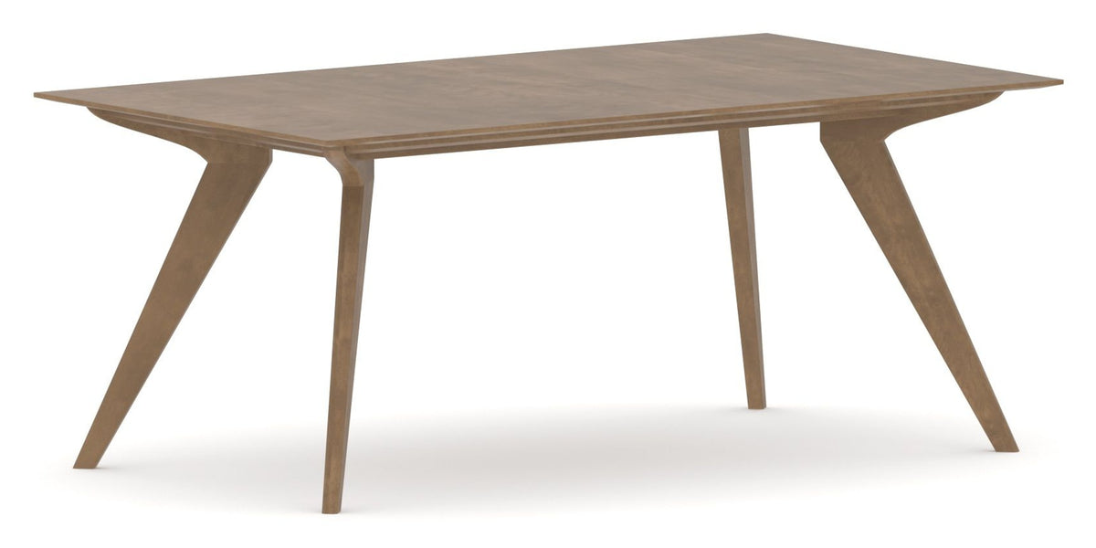Canadel Downtown Rectangular Dining Table 4072 in 25 Pecan Washed, three-quarter view