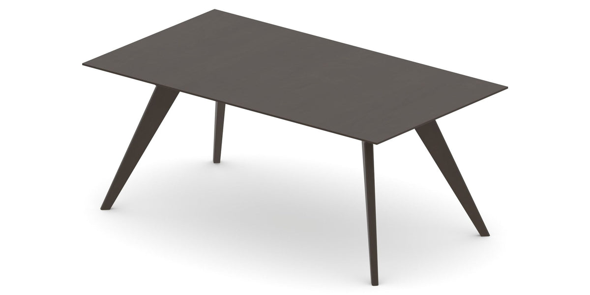 Canadel Downtown Rectangular Dining Table 4072 in 59 Davy's Grey, view from above