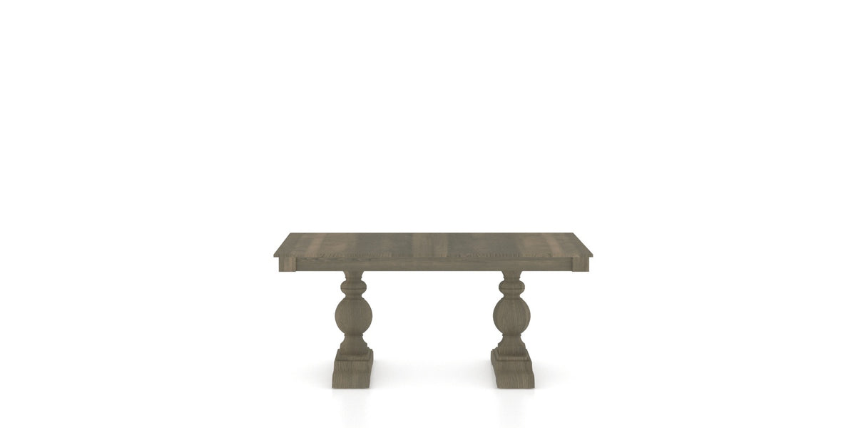 Canadel Turned Dining Table in Shadow, side view