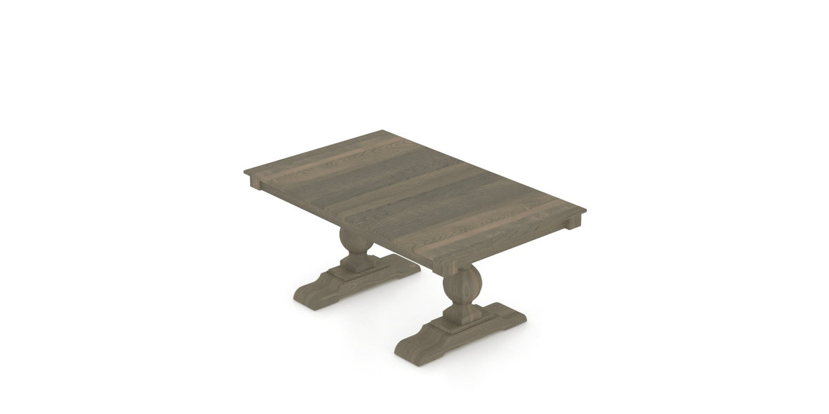 Canadel Turned Dining Table in Shadow, view from above