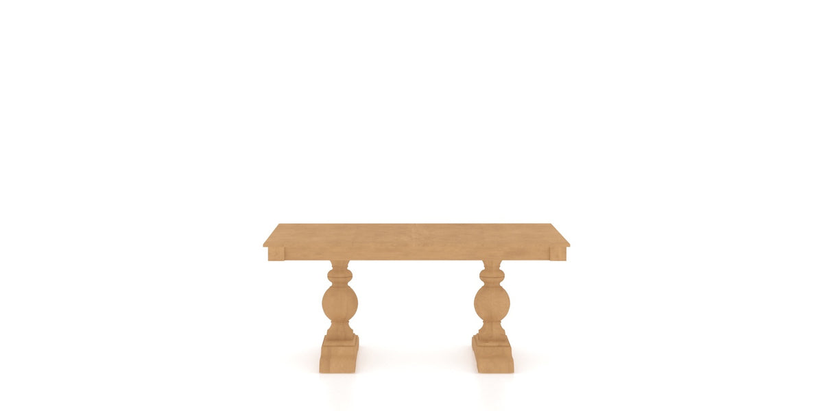 Canadel Turned Dining Table in Caramel Washed, side view