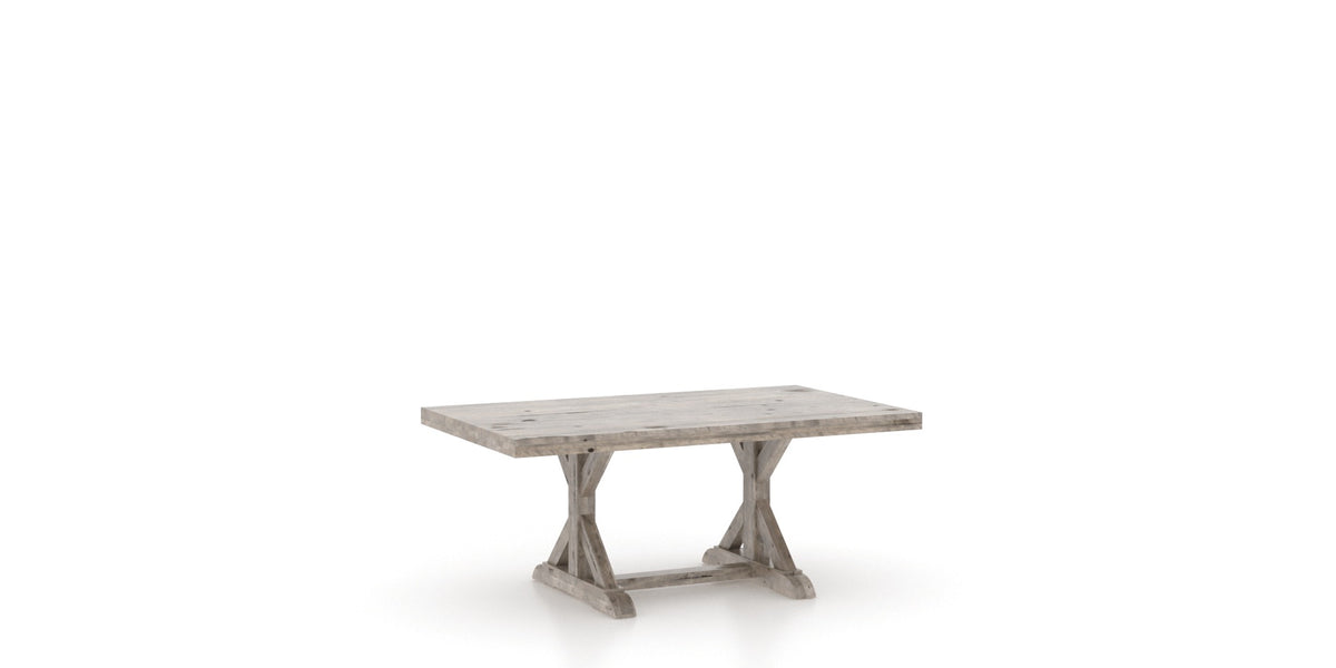 Canadel Loft Dining Table 4272 in Shadow, three-quarter view