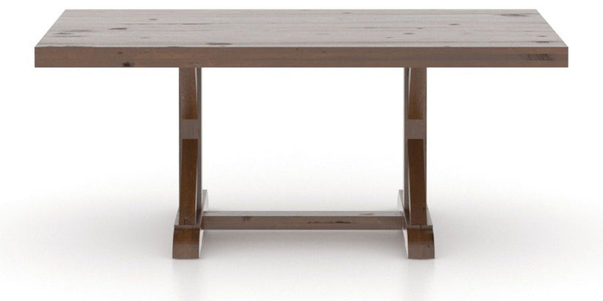 Canadel Loft Rectangular Dining Table 4272 in 19 Cognac Washed, side view