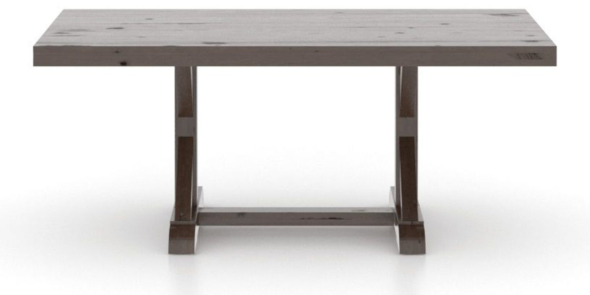 Canadel Loft Rectangular Dining Table 4272 in 29 Hazelnut Washed, side view