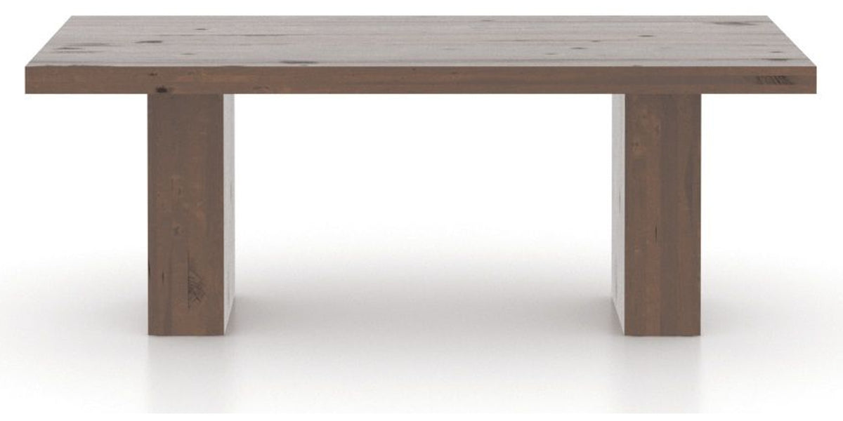 Canadel Loft Rectangular Dining Table 4280 in 19 Cognac Washed, side view