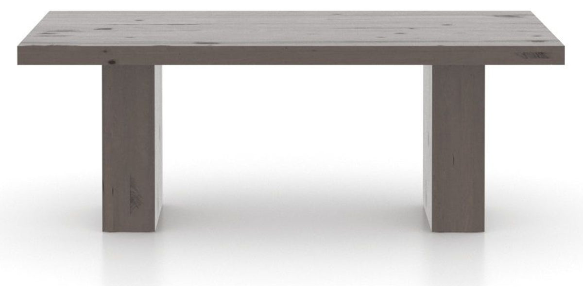 Canadel Loft Rectangular Dining Table 4280 in 29 Hazelnut Washed, side view