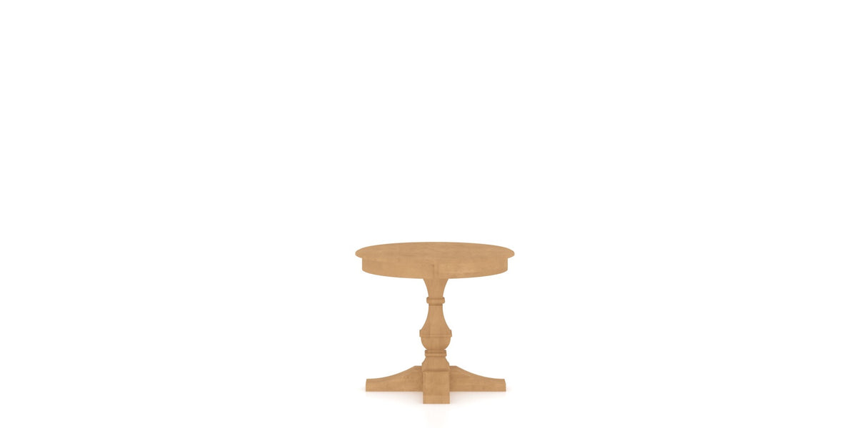 Canadel TP Dining Table in Caramel Washed, side view