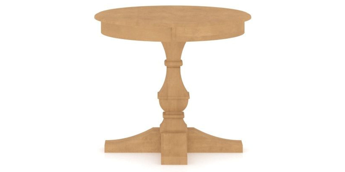 Canadel TP Dining Table in Caramel Washed, side view