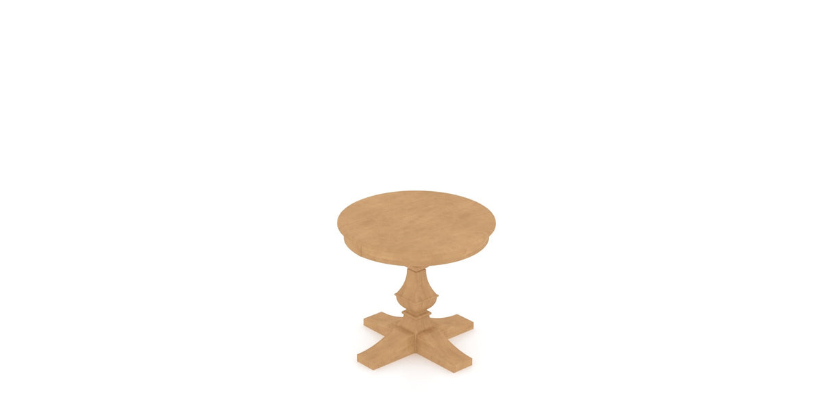 Canadel TP Dining Table in Caramel Washed, view from above