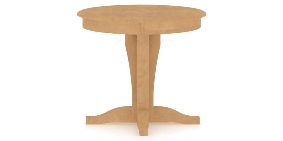 Canadel XC Dining Table in Caramel Washed, side view